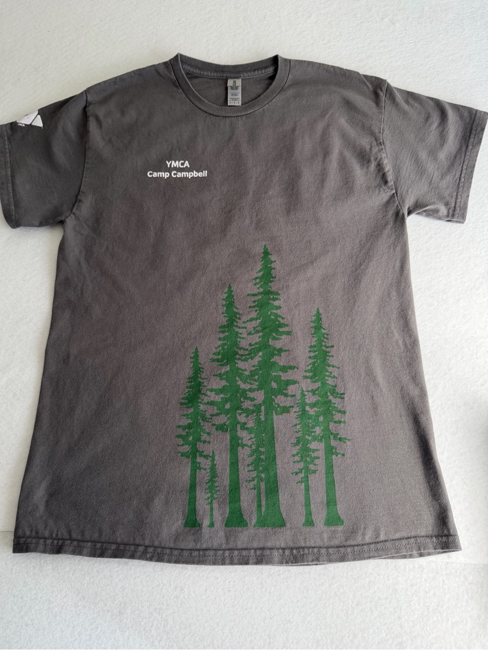 YMCA  California Short-Sleeve Tee with Green Tree Graphic